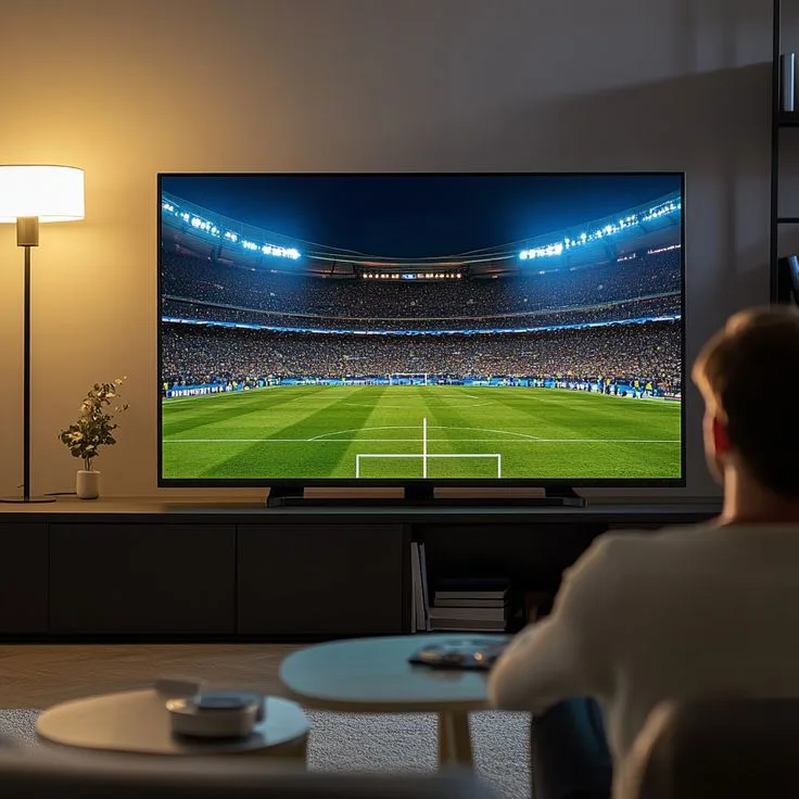 Live football match on Smart TV — IPTV streaming